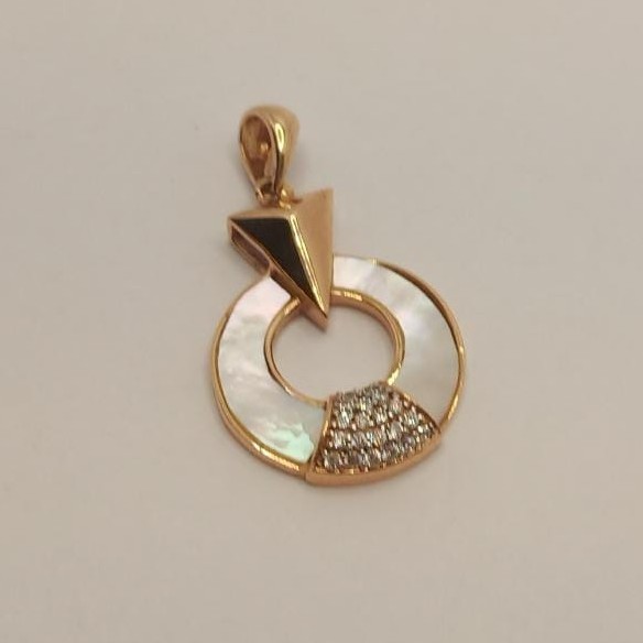 18k gold diamond pendant