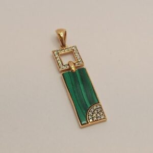 18k gold diamond pendant