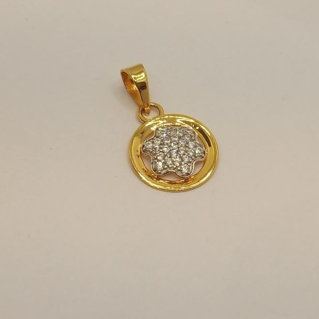 22k gold diamond pendant