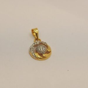 22k gold diamond pendant
