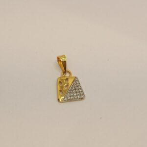 22k gold diamond pendant