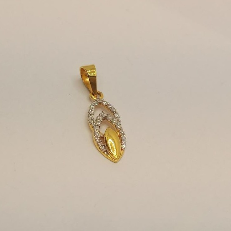 22k gold designer diamond pendant
