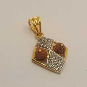 22k gold RUDRAKSH pendant