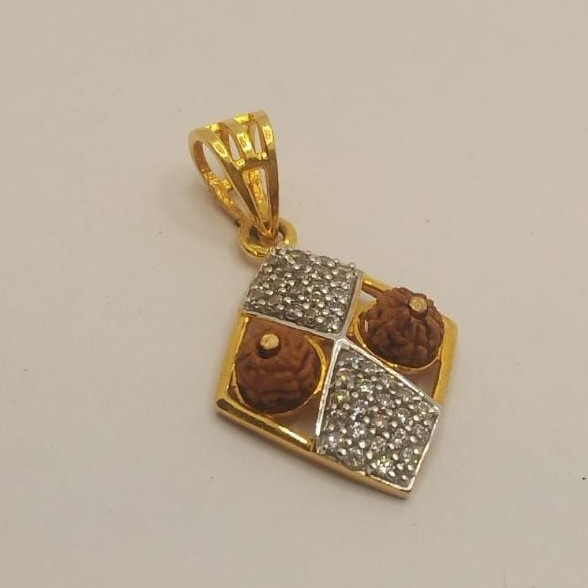 22k gold RUDRAKSH pendant