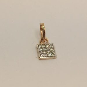 18k gold diamond pendant
