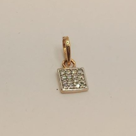 18k gold diamond pendant