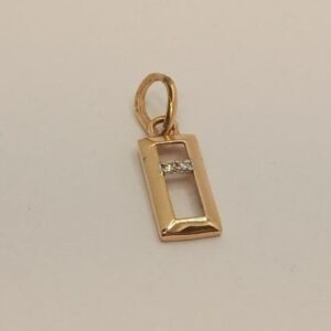 18k gold diamond pendant