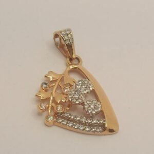 18k gold diamond pendant