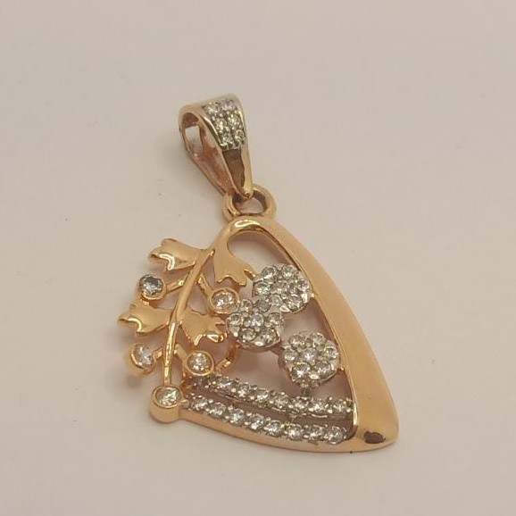 18k gold diamond pendant