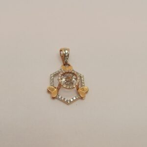 18k gold diamond pendant