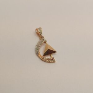 18k gold diamond pendant