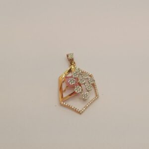 18k gold diamond pendant