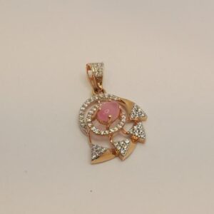 18k gold solider diamond pendant