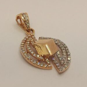 18k gold diamond pendant