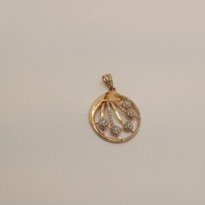 18k gold diamond pendant