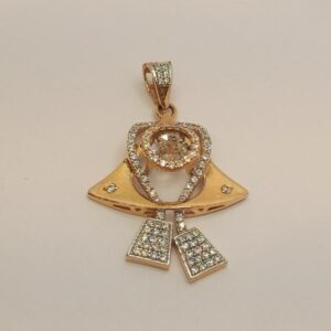 18k gold diamond pendant