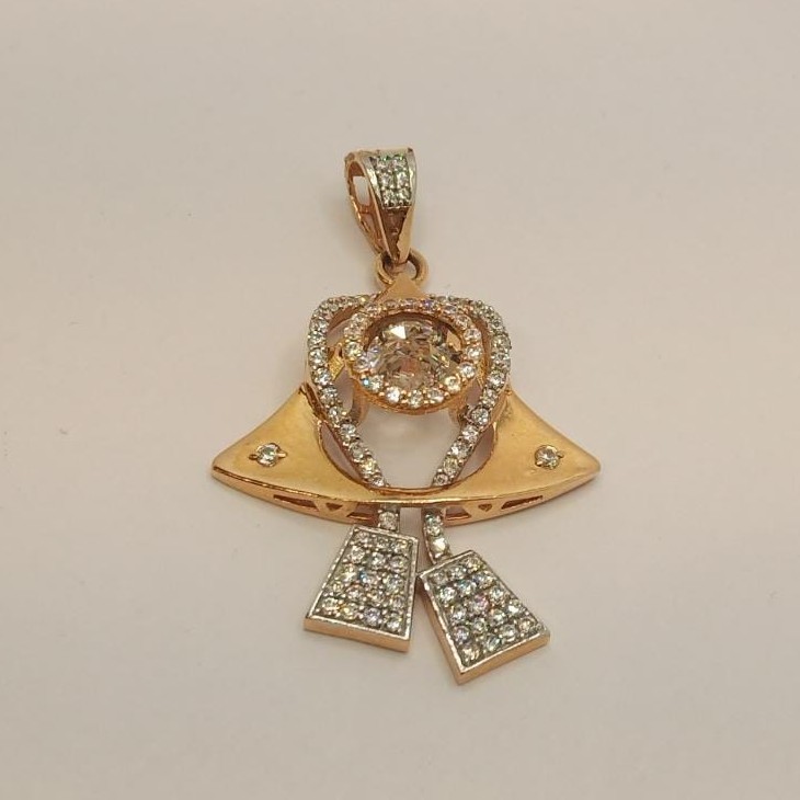 18k gold diamond pendant