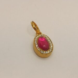 22k gold solitare diamond pendant