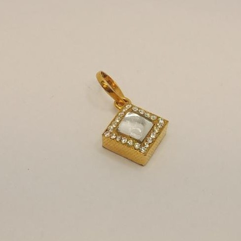 22k gold solitare diamond pendant