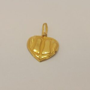 22k gold heart pendant