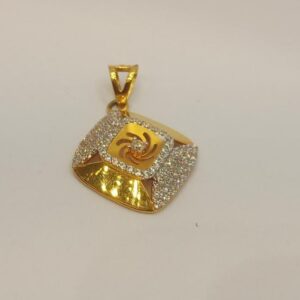 22k gold diamond pendant