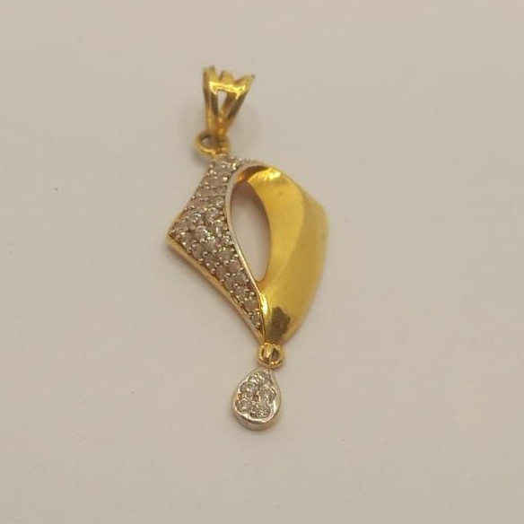 22k gold diamond pendant