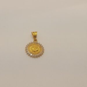 22k gold "SUN" pendant