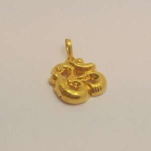 22k gold ohm pendant