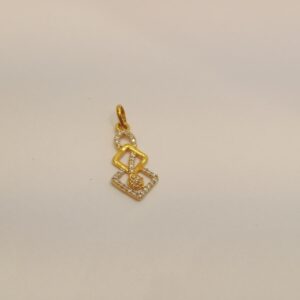 22k gold diamond pendant