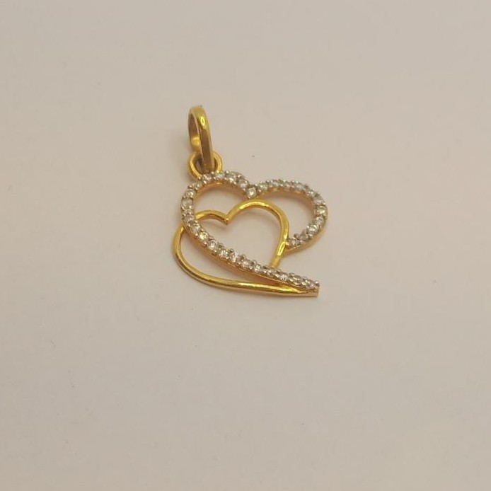 22k gold heart pendant