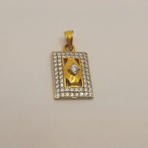 22k gold diamond pendant