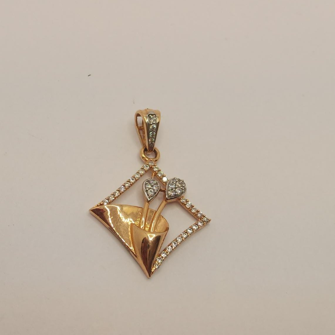 18K Gold Work Wear Pendant