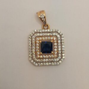18K Gold Plain Pendant
