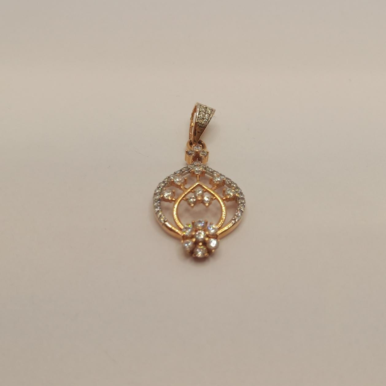 18k gold real diamond Pendant