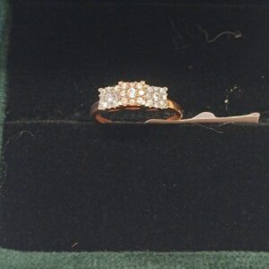 18K Gold Attractive CZ Diamond Ring