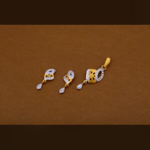22ct 916hm pendant set light weight