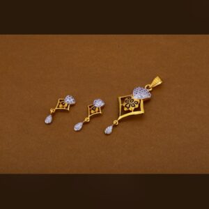 22ct 916hm pendant set light weight