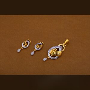 22ct 916hm pendant set light weight