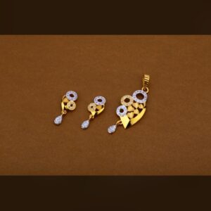 22ct 916hm pendant set light weight