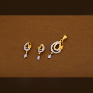 22ct 916hm pendant set light weight
