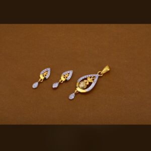 22ct 916hm pendant set light weight