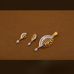 22ct 916hm pendant set light weight