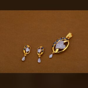 22ct 916hm pendant set light weight