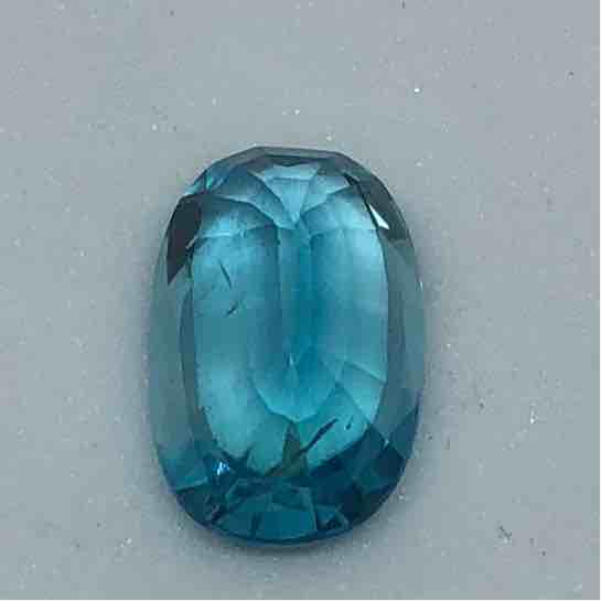 3ct Oval Blue Zircon