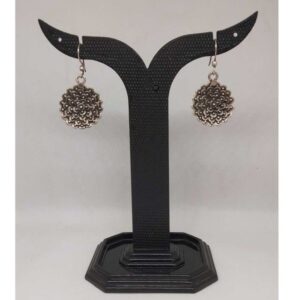 92.5 STERLING SILVER OXIDES EARRING