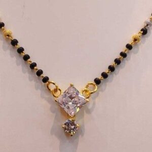 1 gram single ston designed short mangalsutra