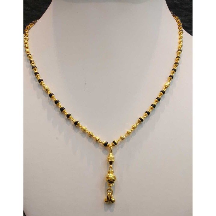 1 gram vertical designed short mangalsutra - Image 2