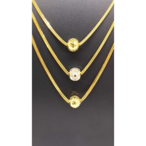 22 KT GOLD 3 STEP VERTICAL BOLLS DESIGNED DOKIYA
