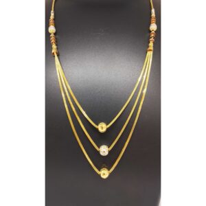 22 KT GOLD 3 STEP VERTICAL BOLLS DESIGNED DOKIYA