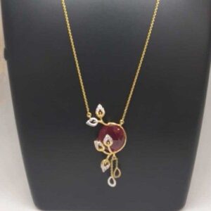 REAL DIAMOND BRANDED CHAIN PENDANT SET